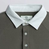 Long Sleeve Knit Rugby Olive