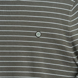Striped Knit Sweater - Olive w/ Creme Stripe