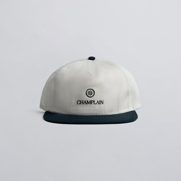 Cream on Navy Champlain Hat