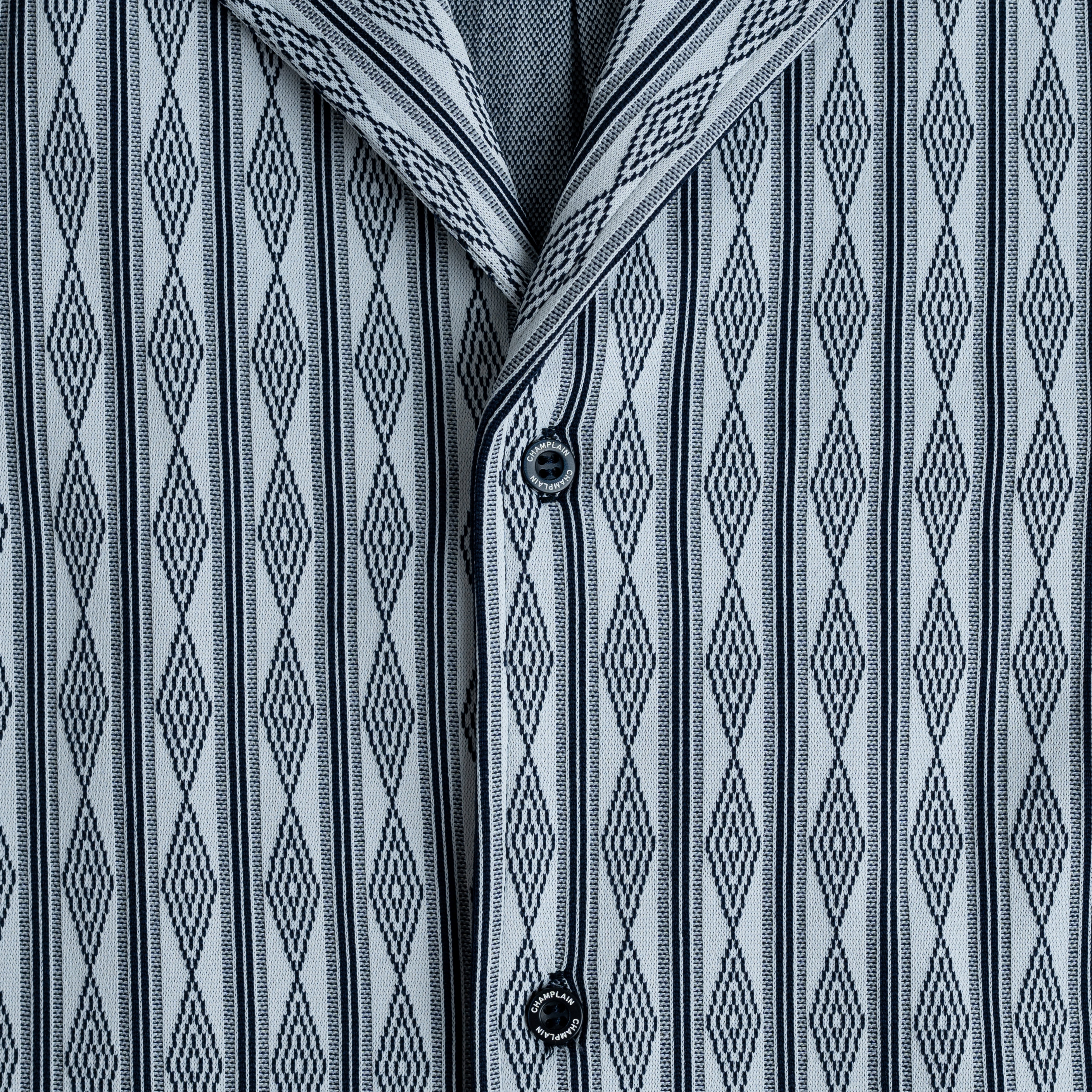 Jacquard Camp Collar Shirt