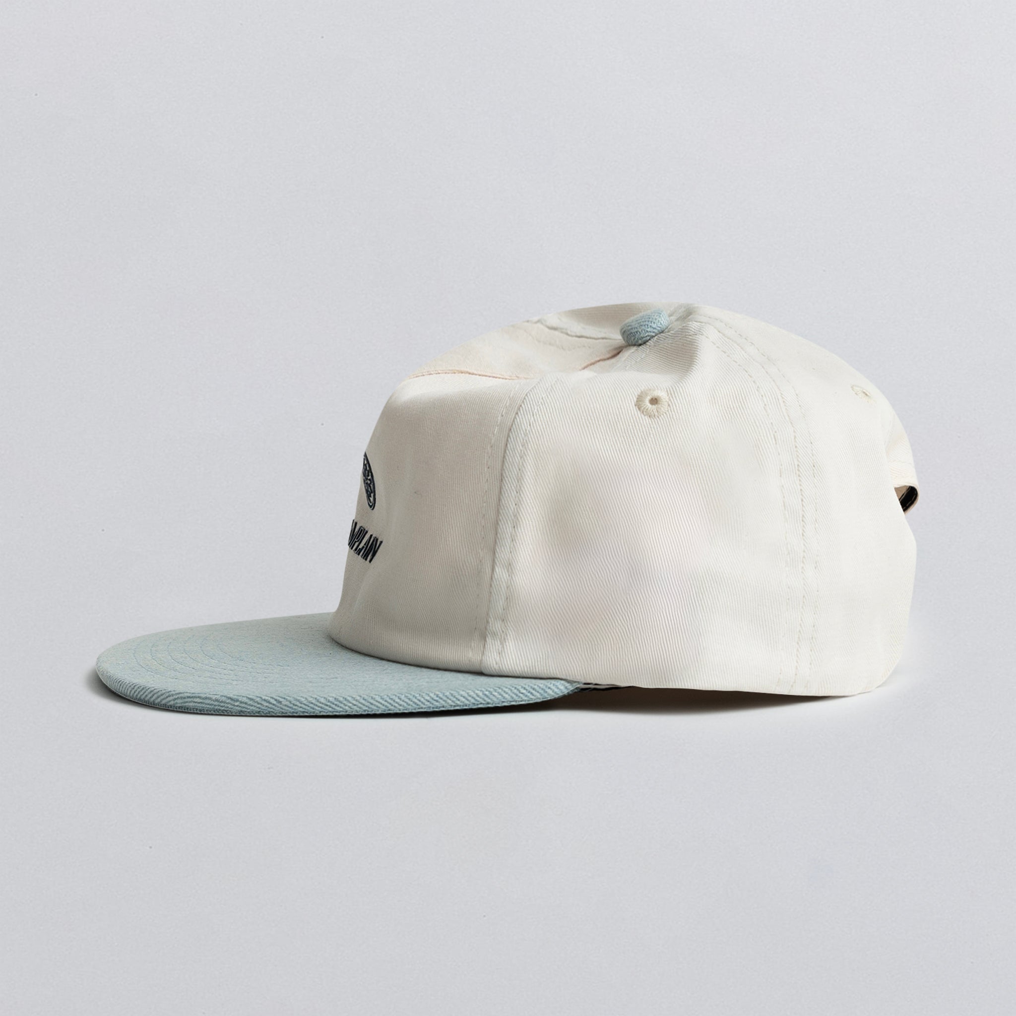 Champlain Hat - Light Denim on Cream