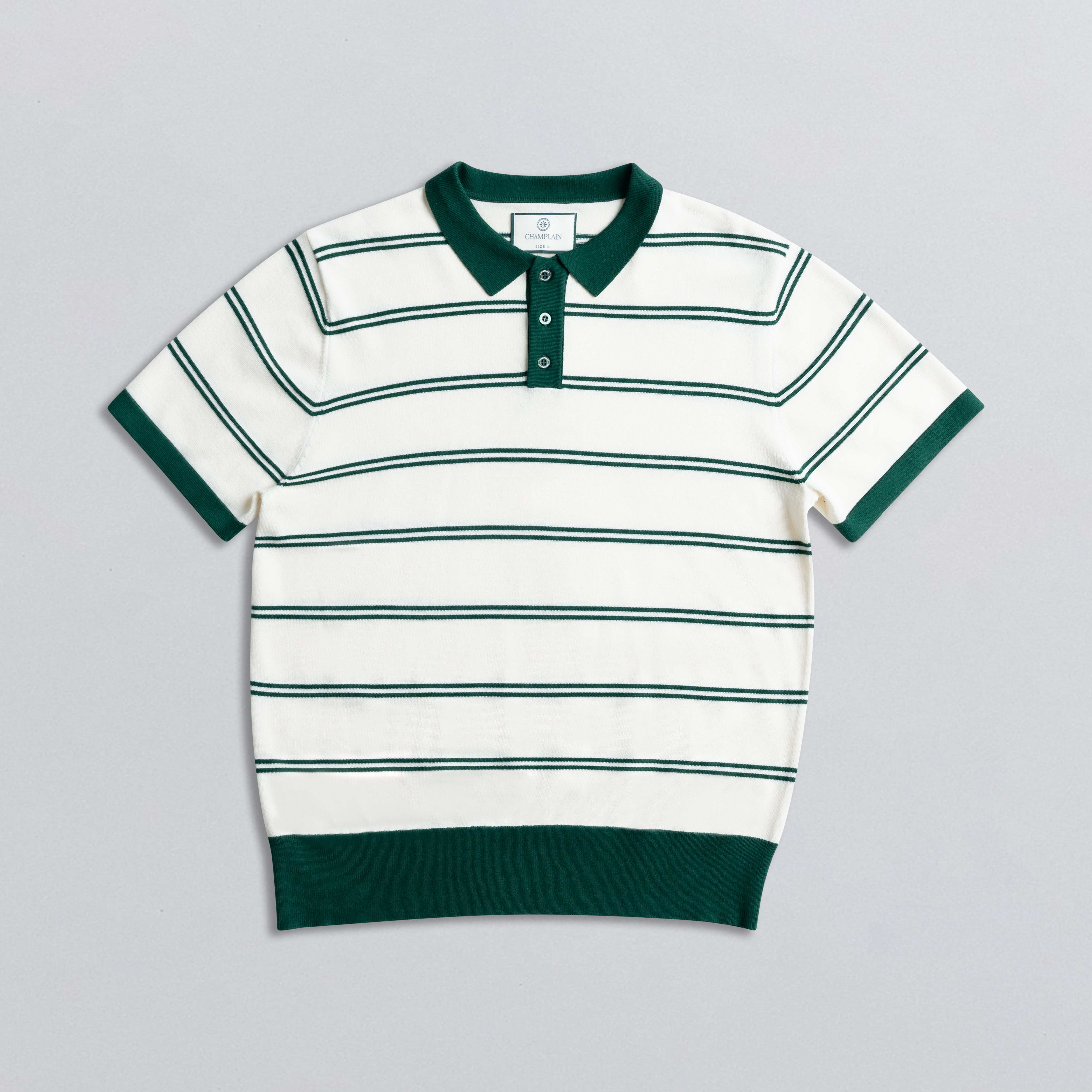 Stripe Knit Polo