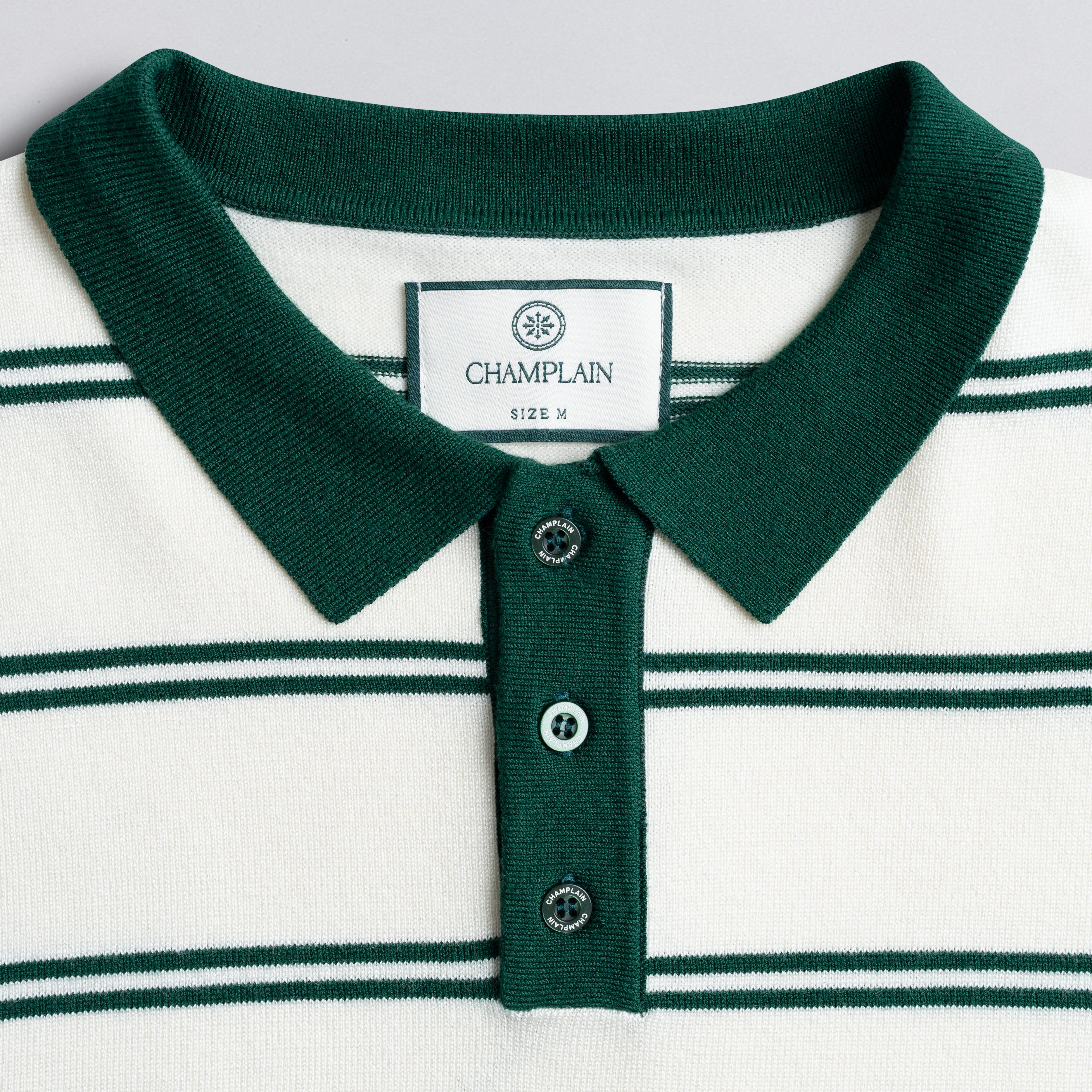 Stripe Knit Polo