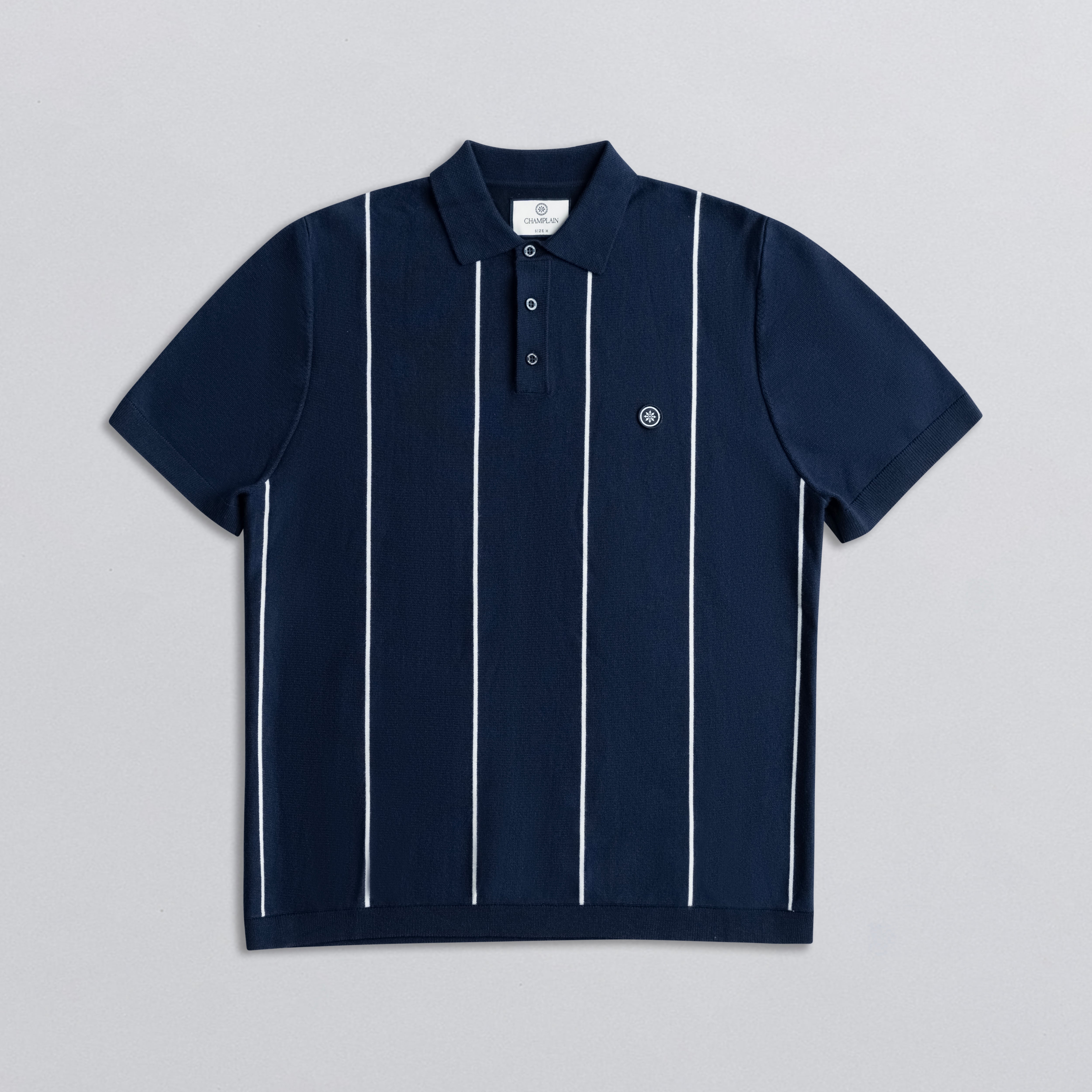 トップス supreme Vertical Stripe knit polo Supreme Vertical Stripe Knit Long Sleeve Polo Shirt - Brown