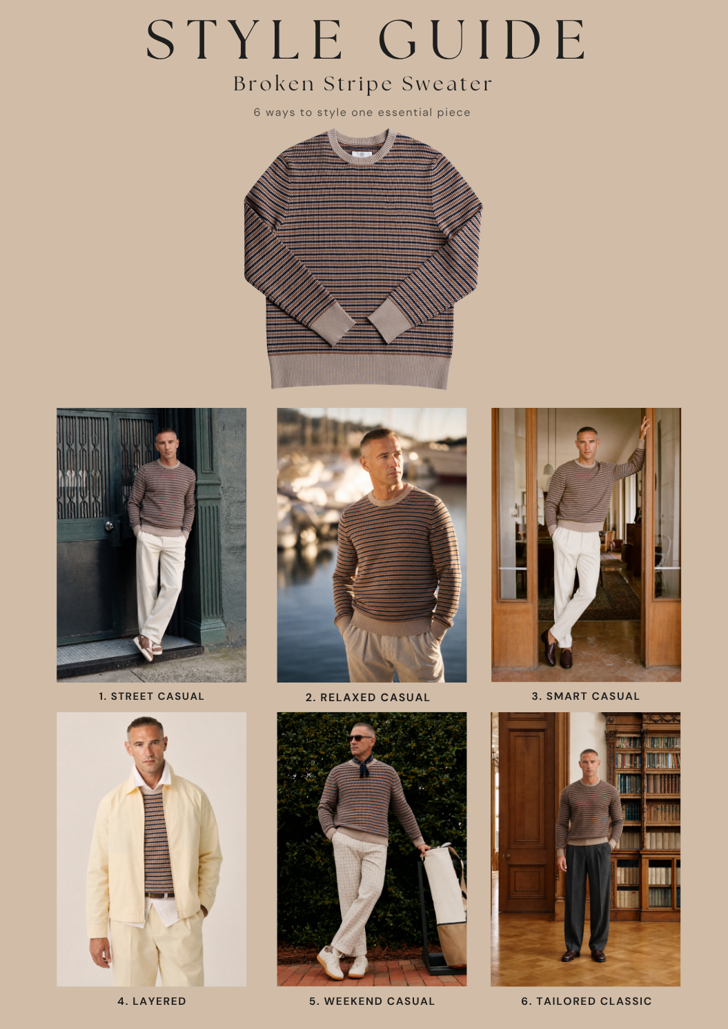 Broken Stripe Sweater Style Guide