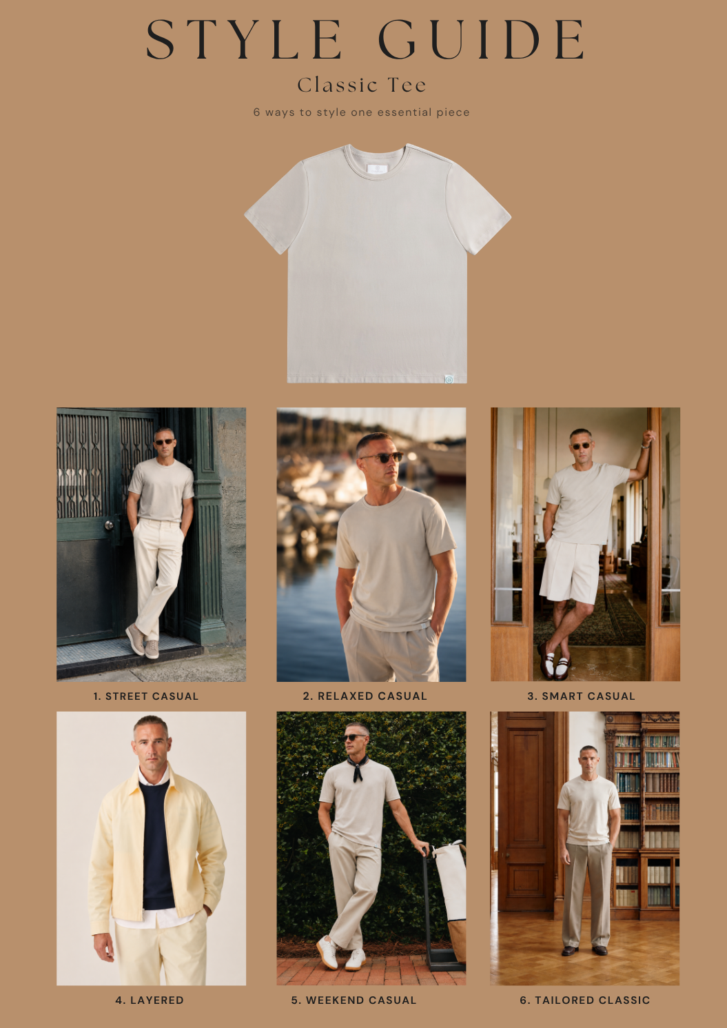 Classic Tee Hazelnut Style Guide