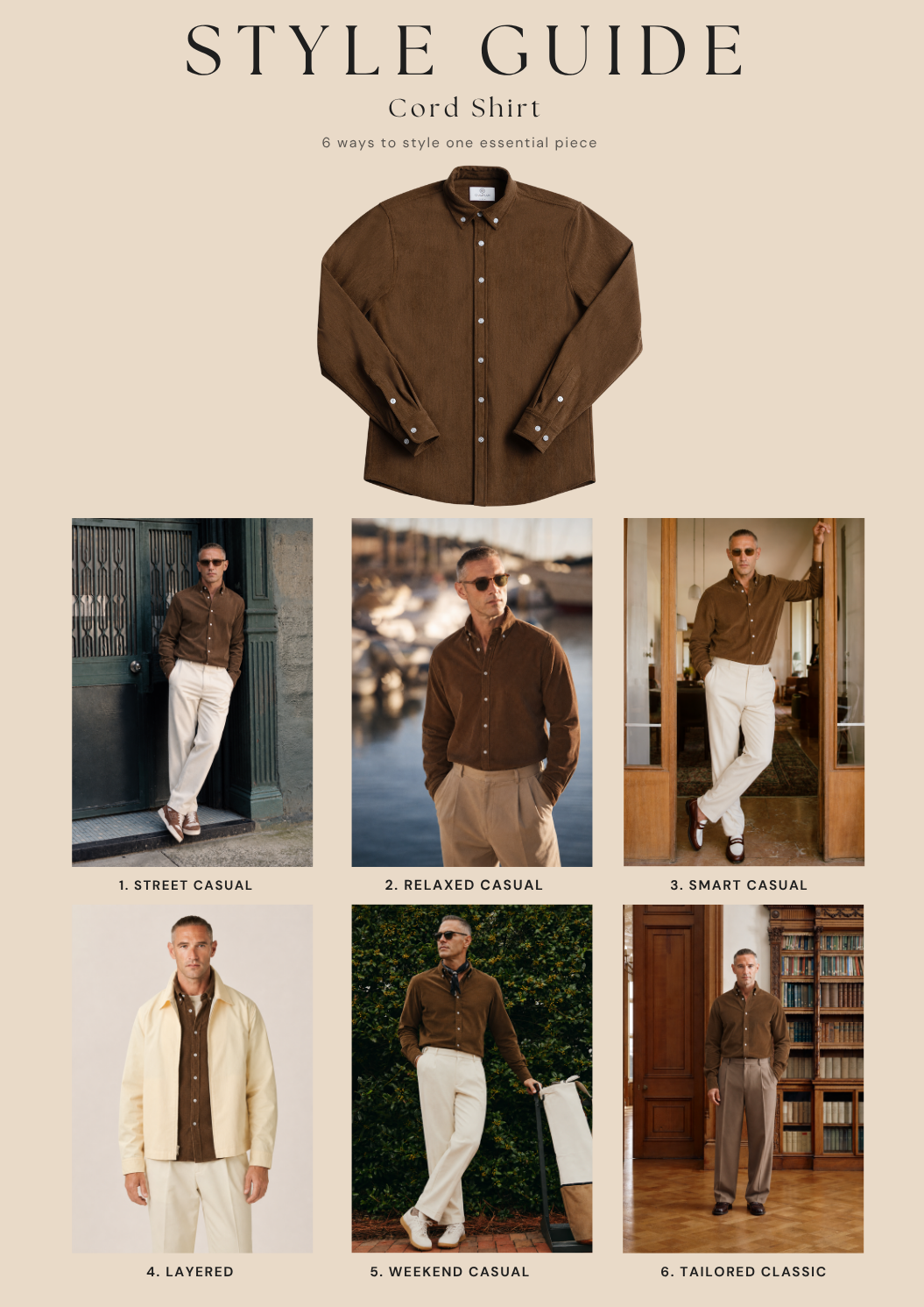 Cord Shirt Brown Style Guide