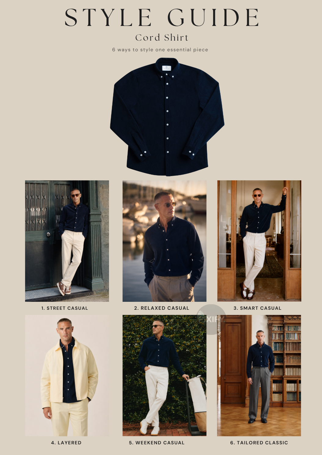 Cord Shirt Navy Style Guide