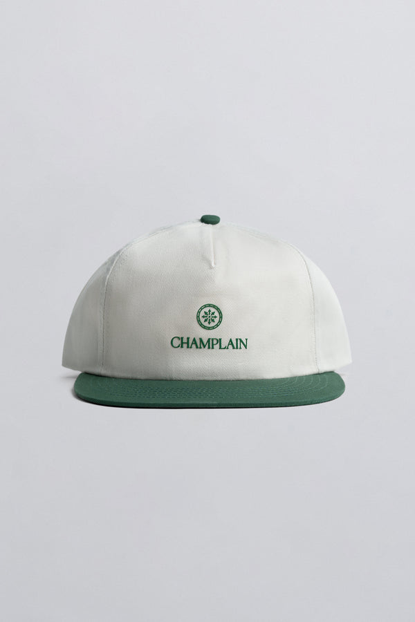 Cream on Green Champlain Hat