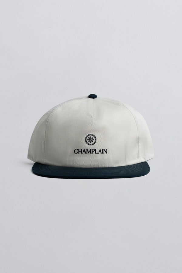 Cream on Navy Champlain Hat