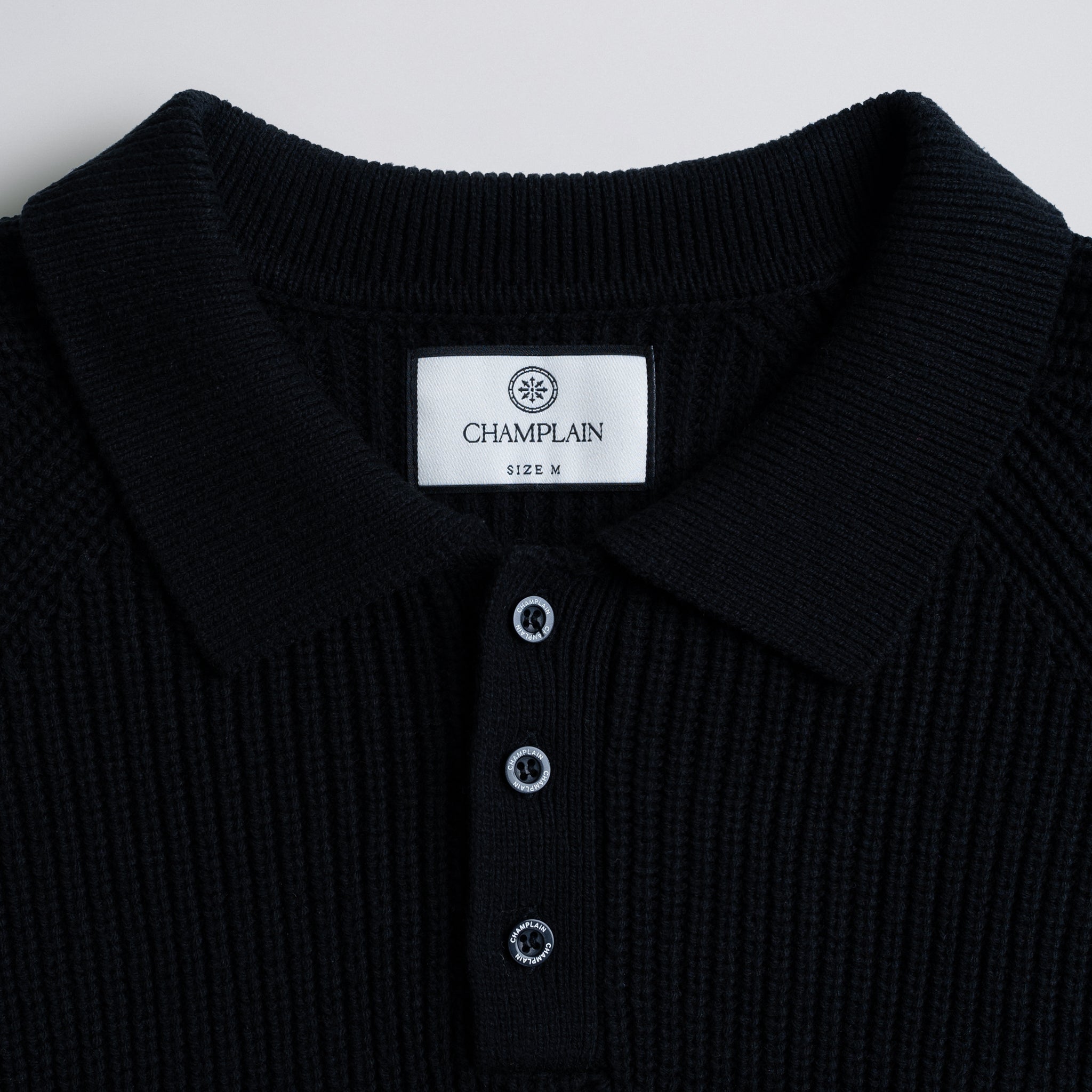Fisherman Polo Black
