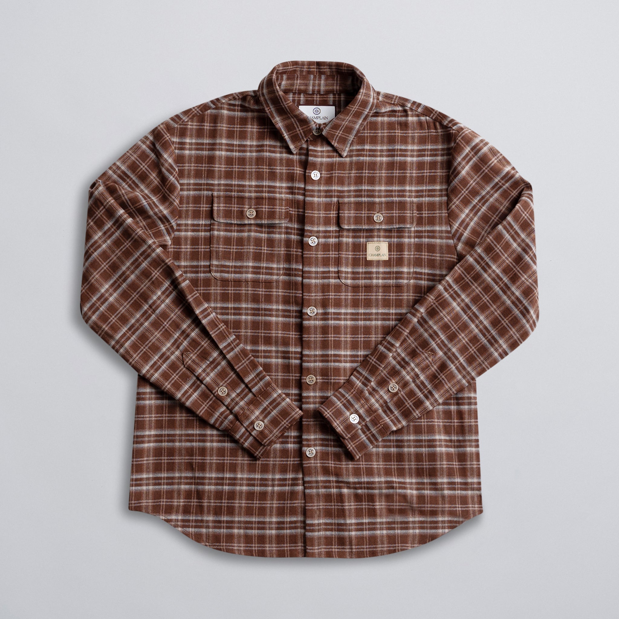 Soft Flannel Shirt Brown