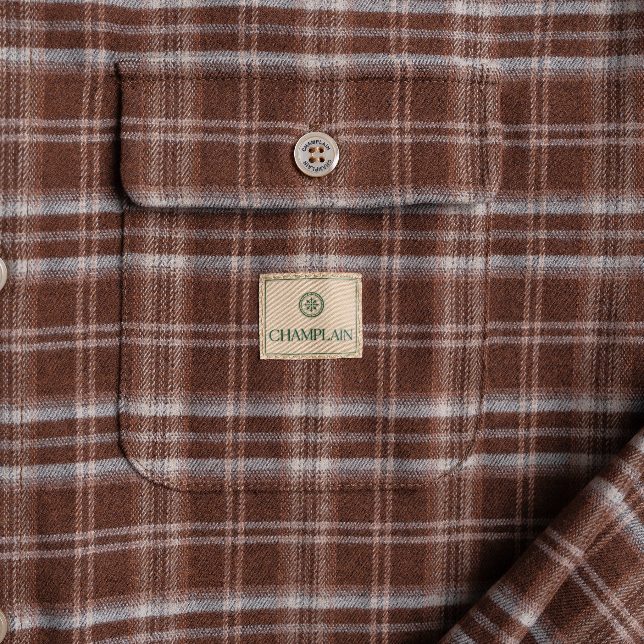 Soft Flannel Shirt Brown