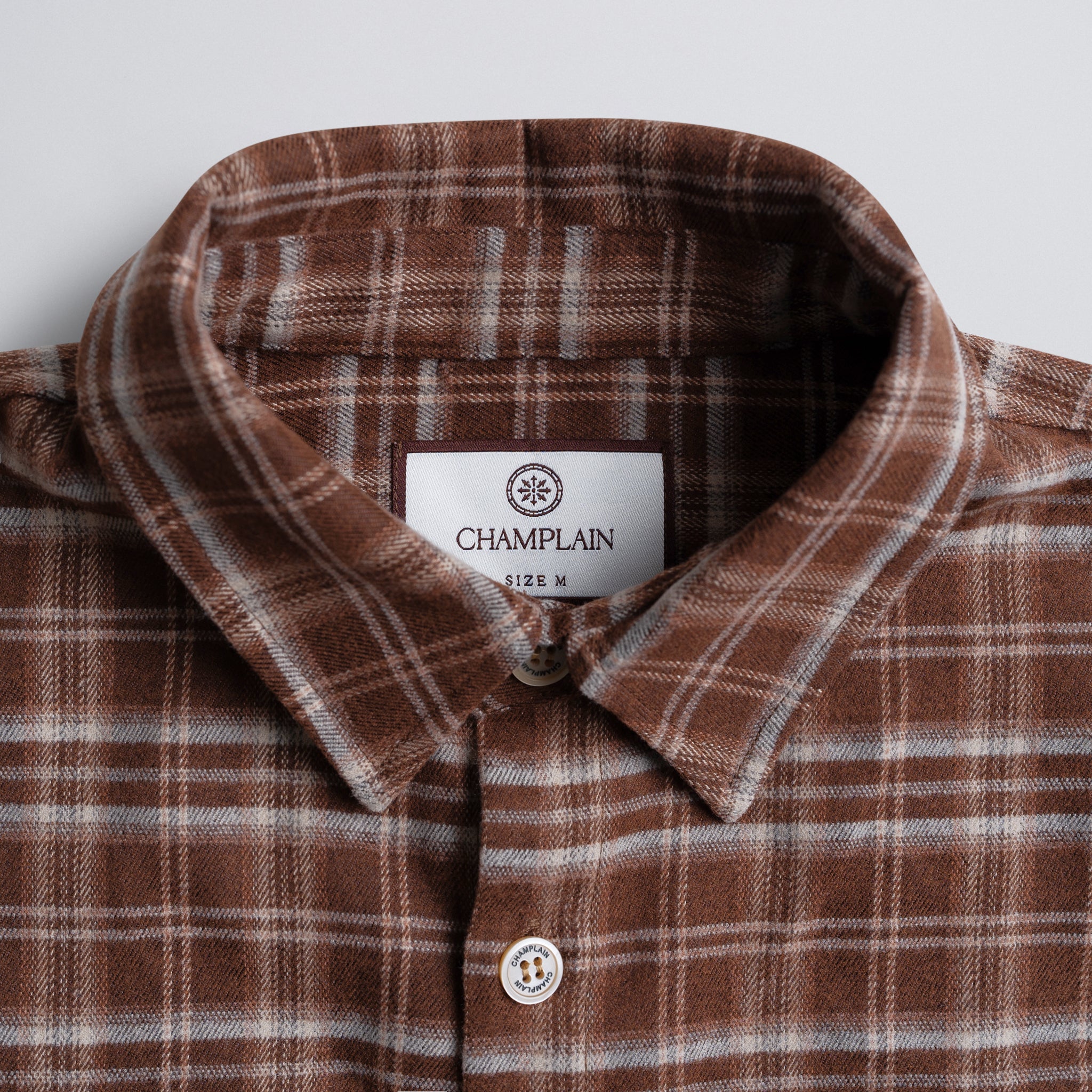Soft Flannel Shirt Brown