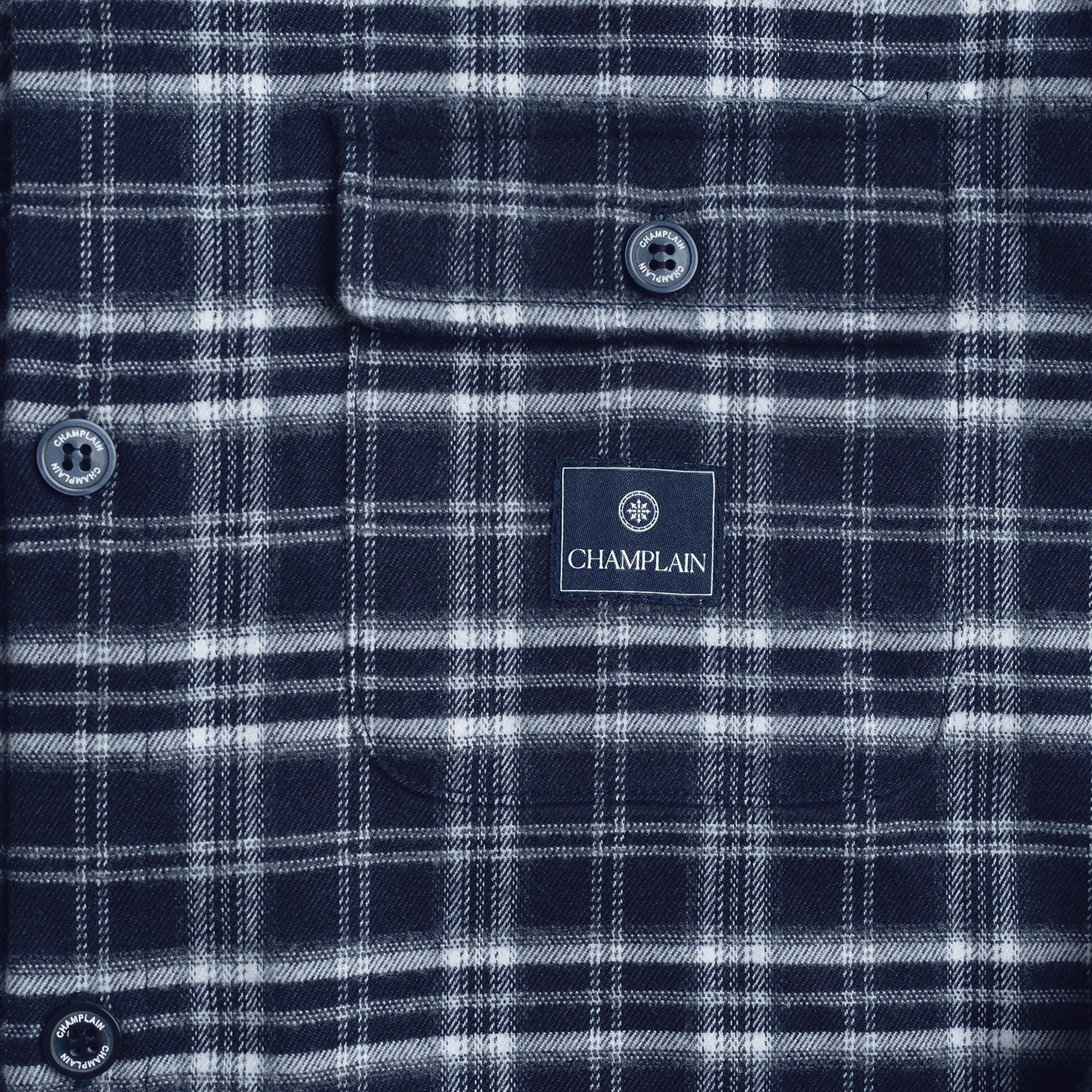 Soft Flannel Shirt Navy