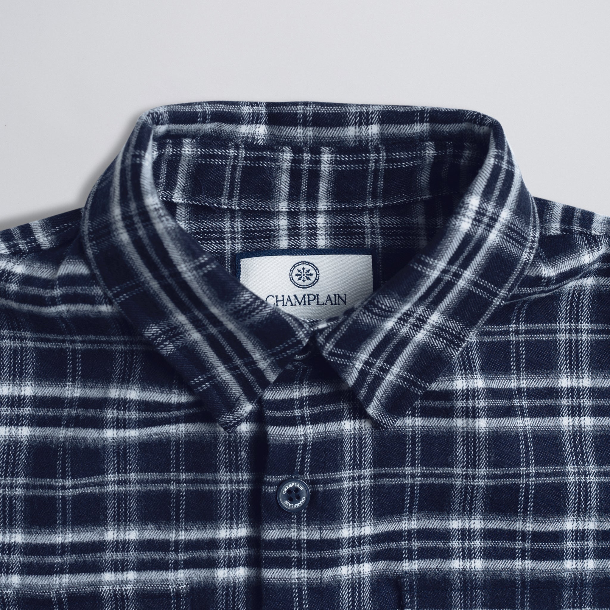 Soft Flannel Shirt Navy