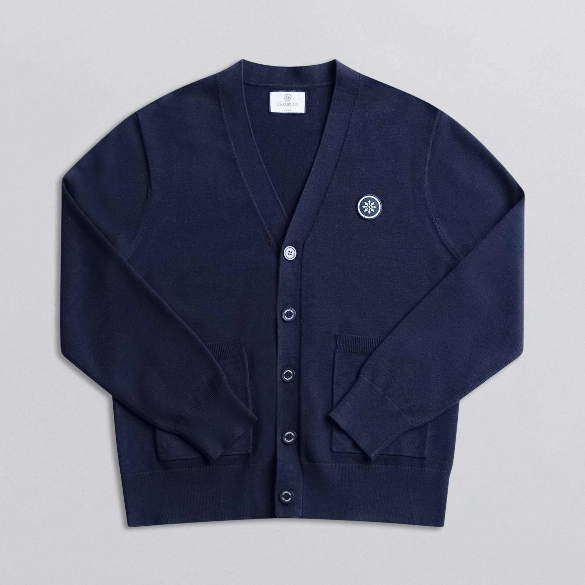 Dual Pocket Cardigan Navy