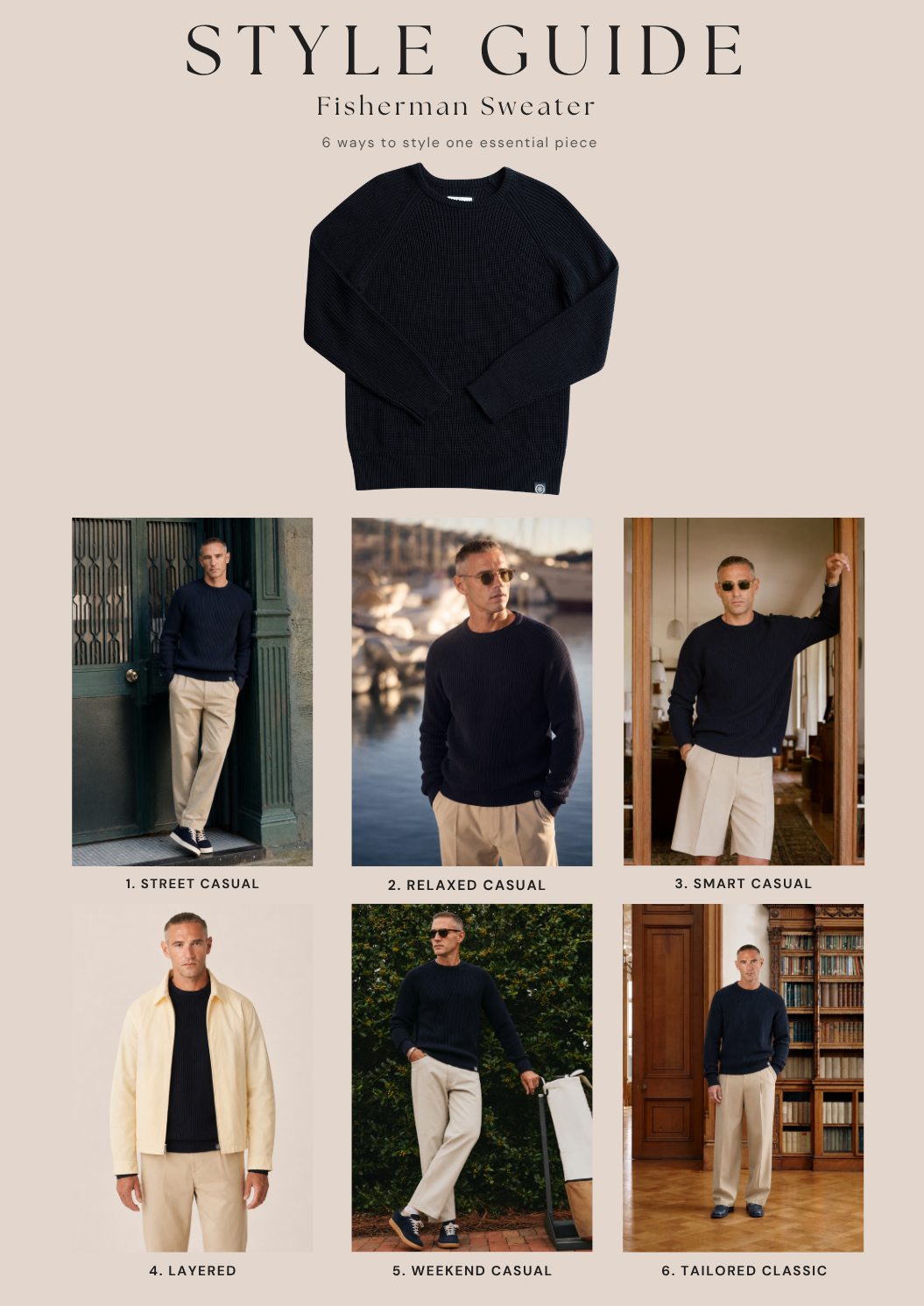 Fisherman Sweater Navy Style Guide