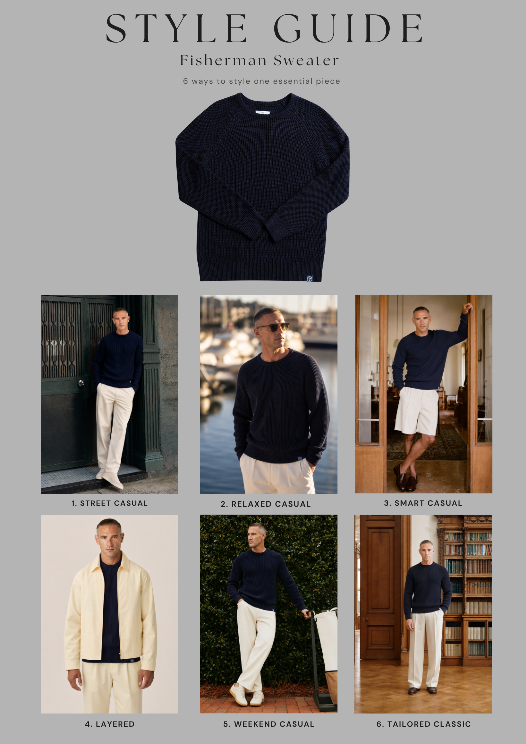 Fisherman Sweater Black Style Guide