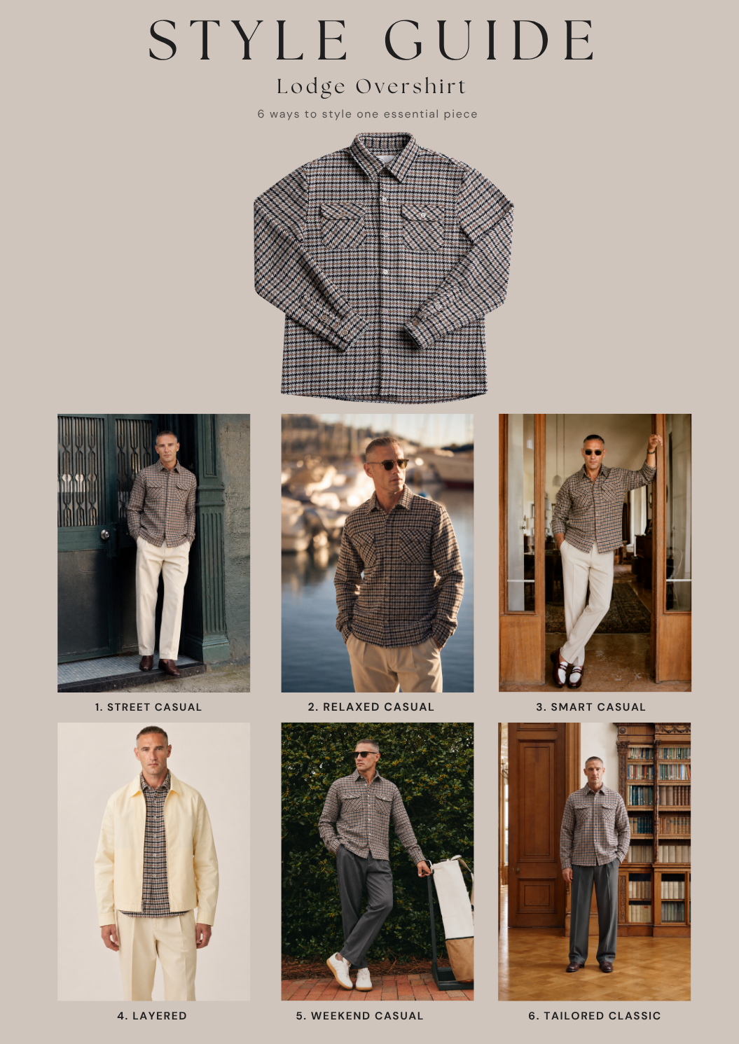 Lodge Overshirt Cream Style Guide