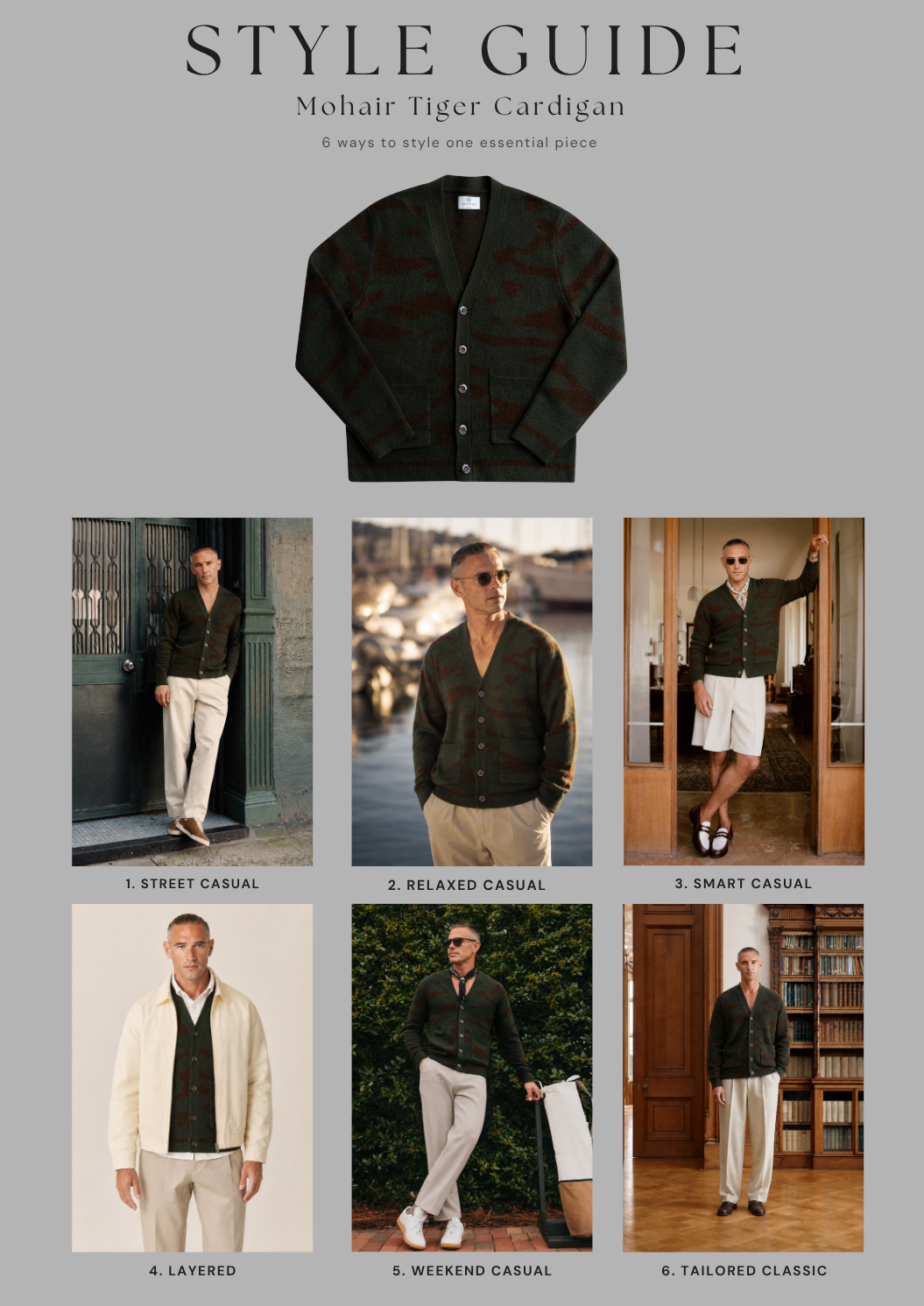 Mohair Tiger Cardigan Style Guide