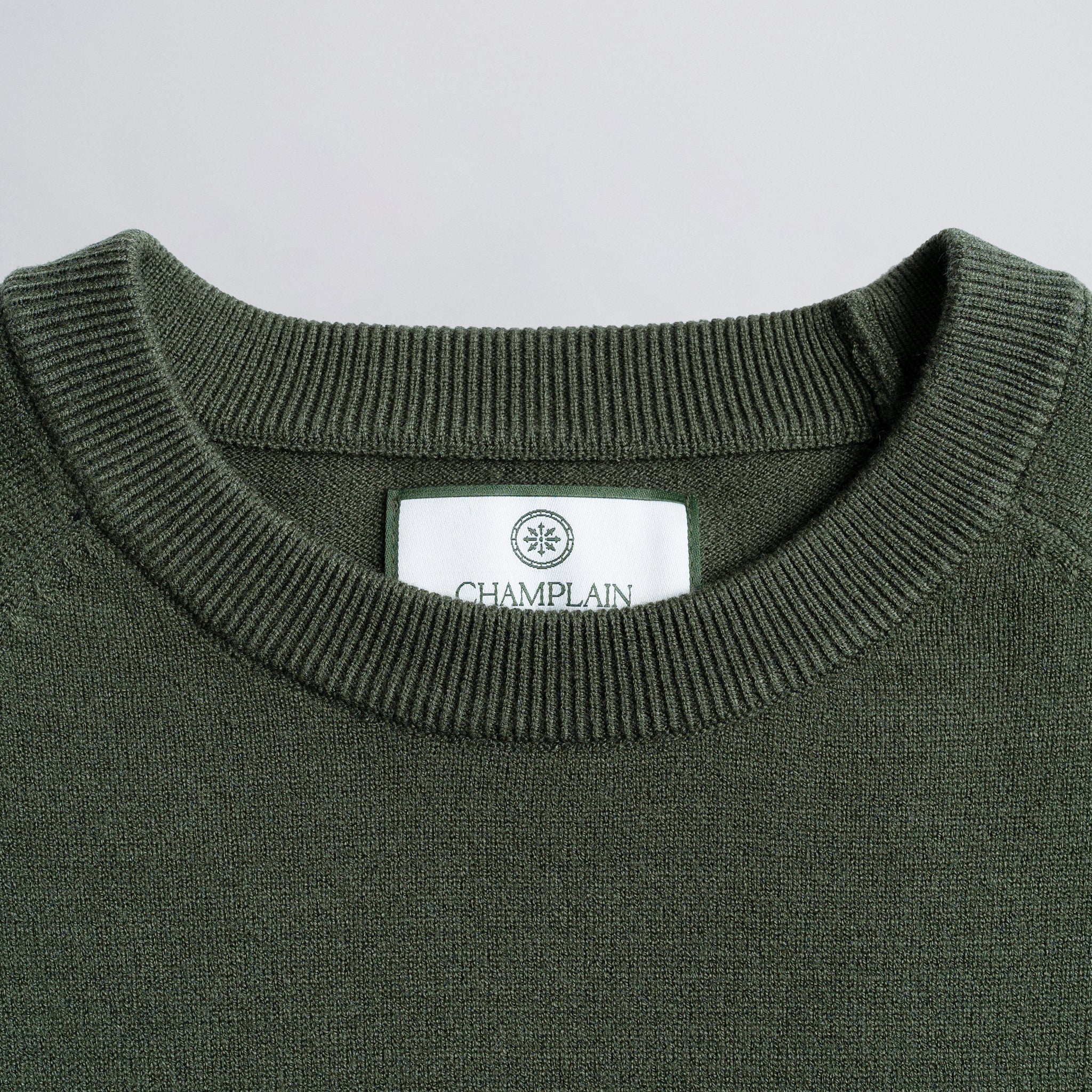 Midweight Knit Sweater Olive