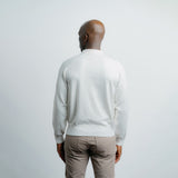 Long Sleeve Knit Polo - Creme
