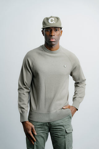 Light Weight Knit Sweater Olive thumbnail