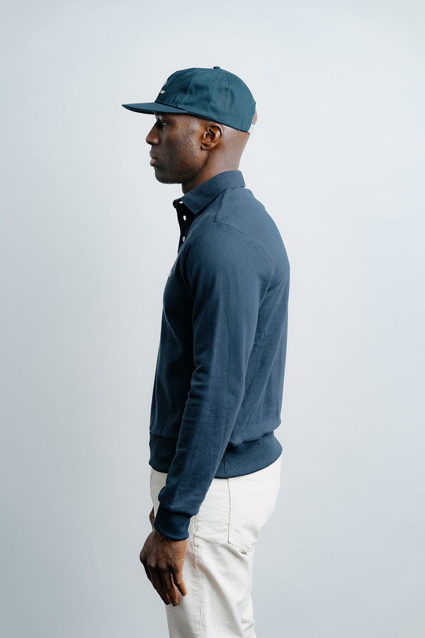 Long Sleeve Polo - Navy