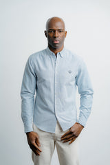 Stripe Dress Shirt Navy