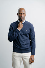 Light Weight Knit Sweater Navy