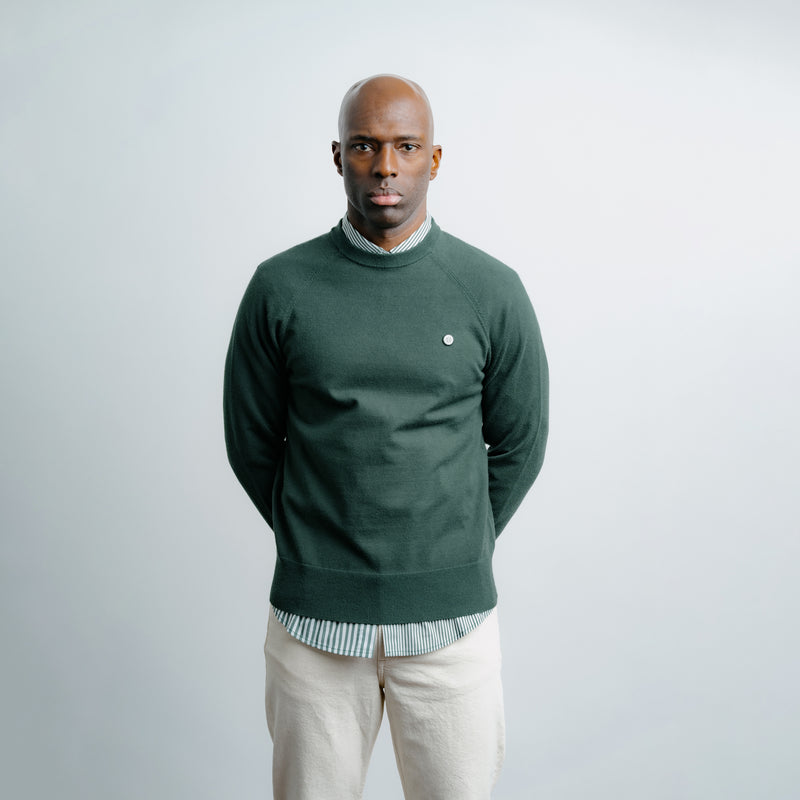Light Weight Knit Sweater Olive