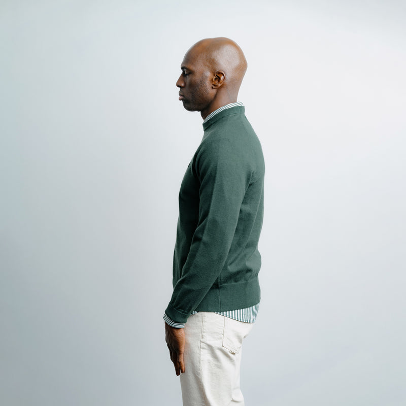 Light Weight Knit Sweater Olive