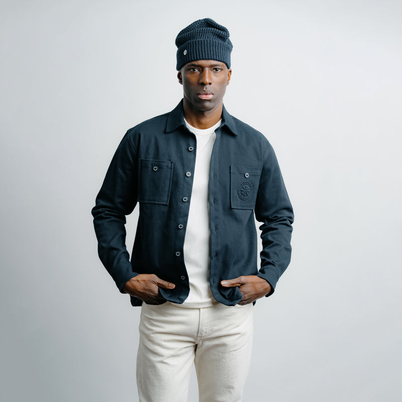 Twill Overshirt Navy