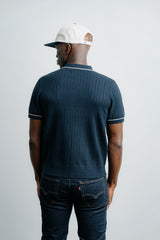 Button Down Polo - Navy