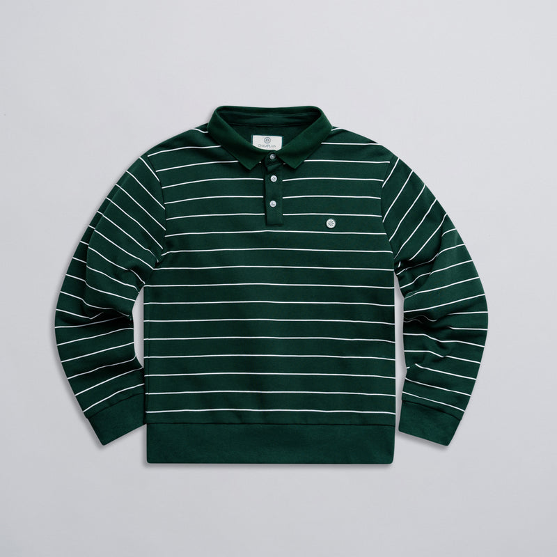 Striped Long Sleeve Polo