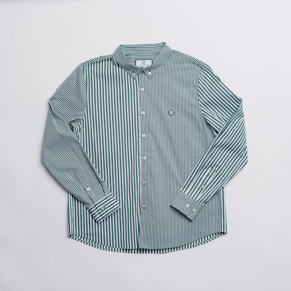 Stripe Dress Shirt Green