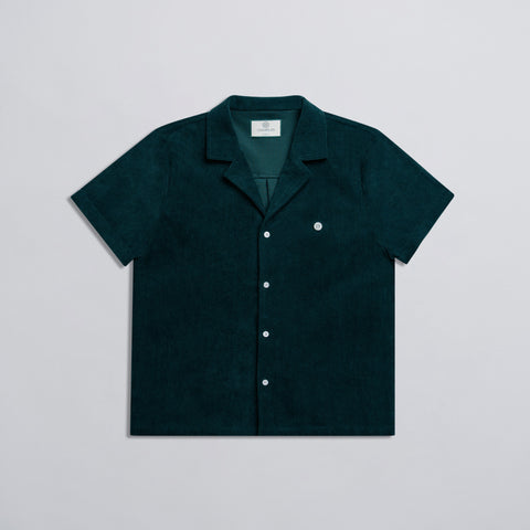 Corduroy Camp Collar Shirt - Green thumbnail