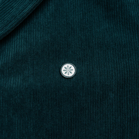 Corduroy Camp Collar Shirt - Green thumbnail