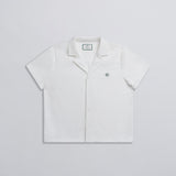 Corduroy Camp Collar Shirt - White