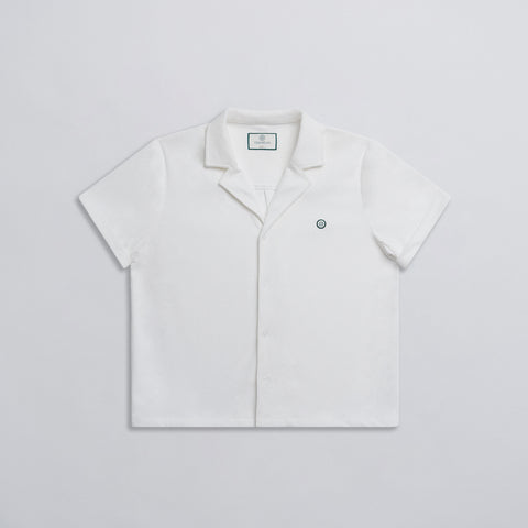 Corduroy Camp Collar Shirt - White thumbnail