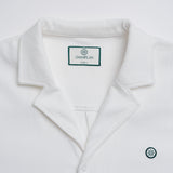 Corduroy Camp Collar Shirt - White