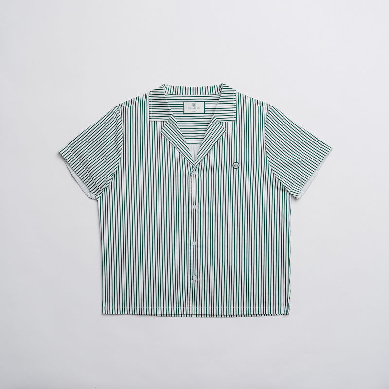 Camp Collar Pinstripe Shirt