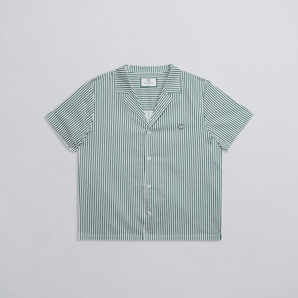 Camp Collar Pinstripe Shirt