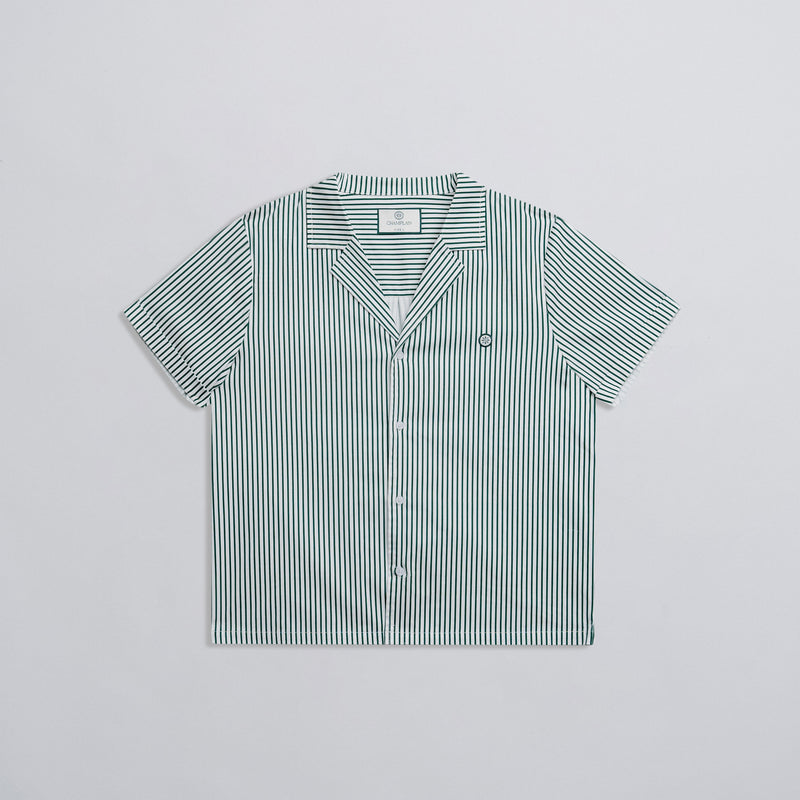 Camp Collar Pinstripe Shirt