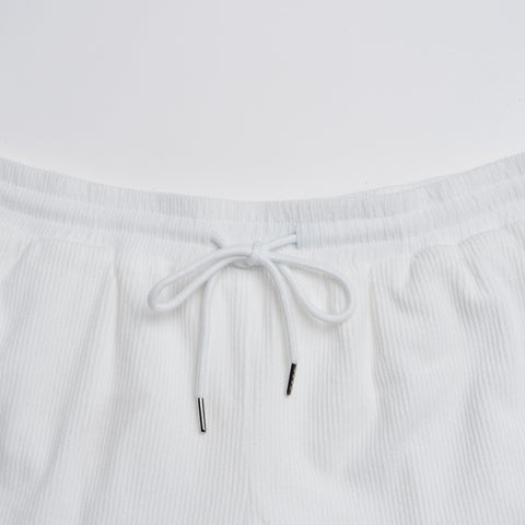 Corduroy Shorts - White thumbnail