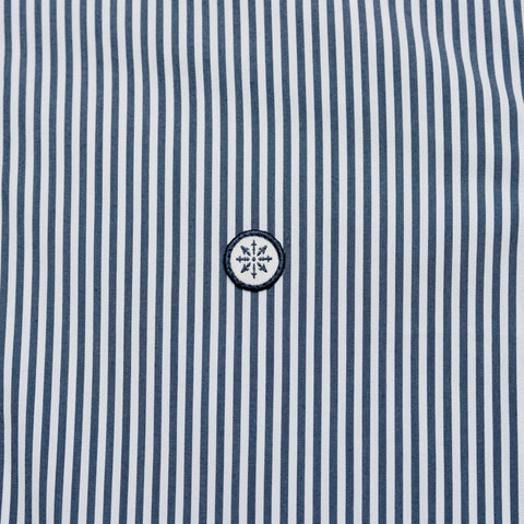 Stripe Dress Shirt - Navy thumbnail