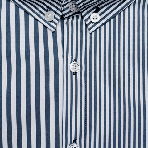 Stripe Dress Shirt - Navy thumbnail