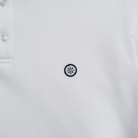 Long Sleeve Polo - White thumbnail