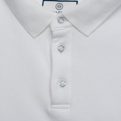 Long Sleeve Polo - White thumbnail